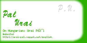 pal urai business card